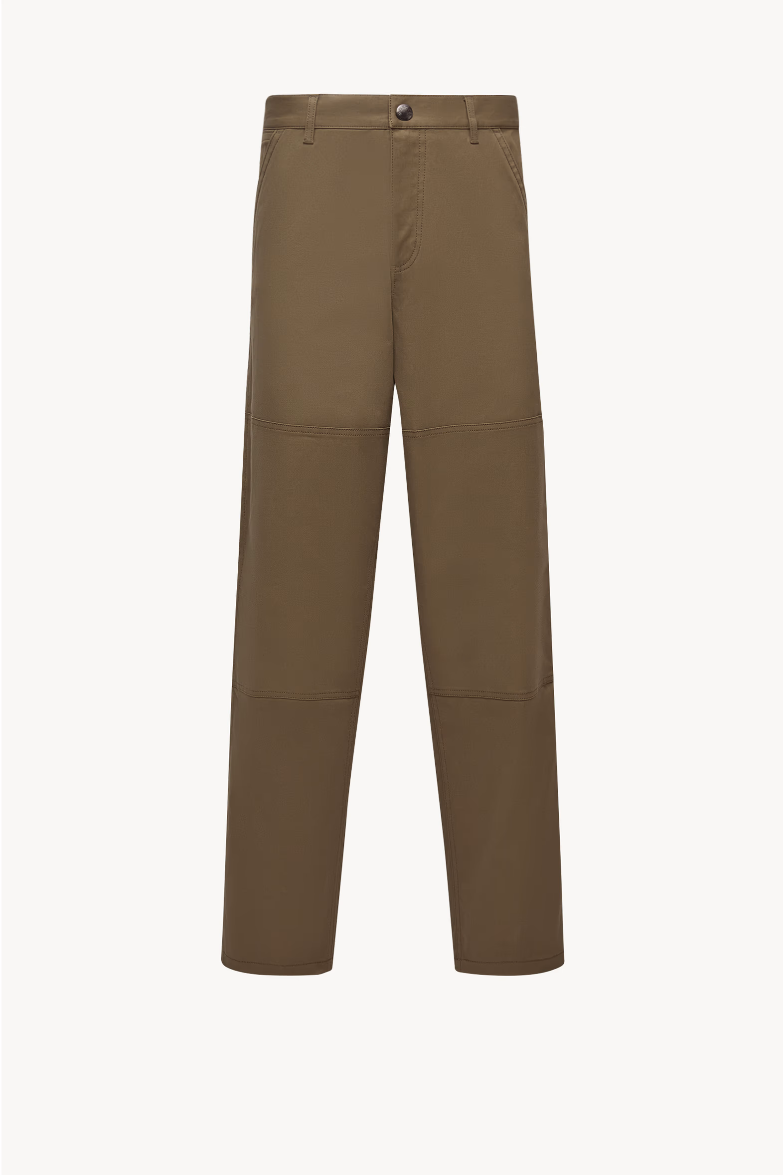 Cotton Gabardine Pants Men Olive Green Moncler 2